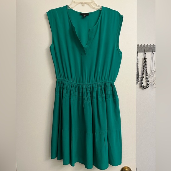 J Crew Emerald Green Dress - Picture 2 of 5